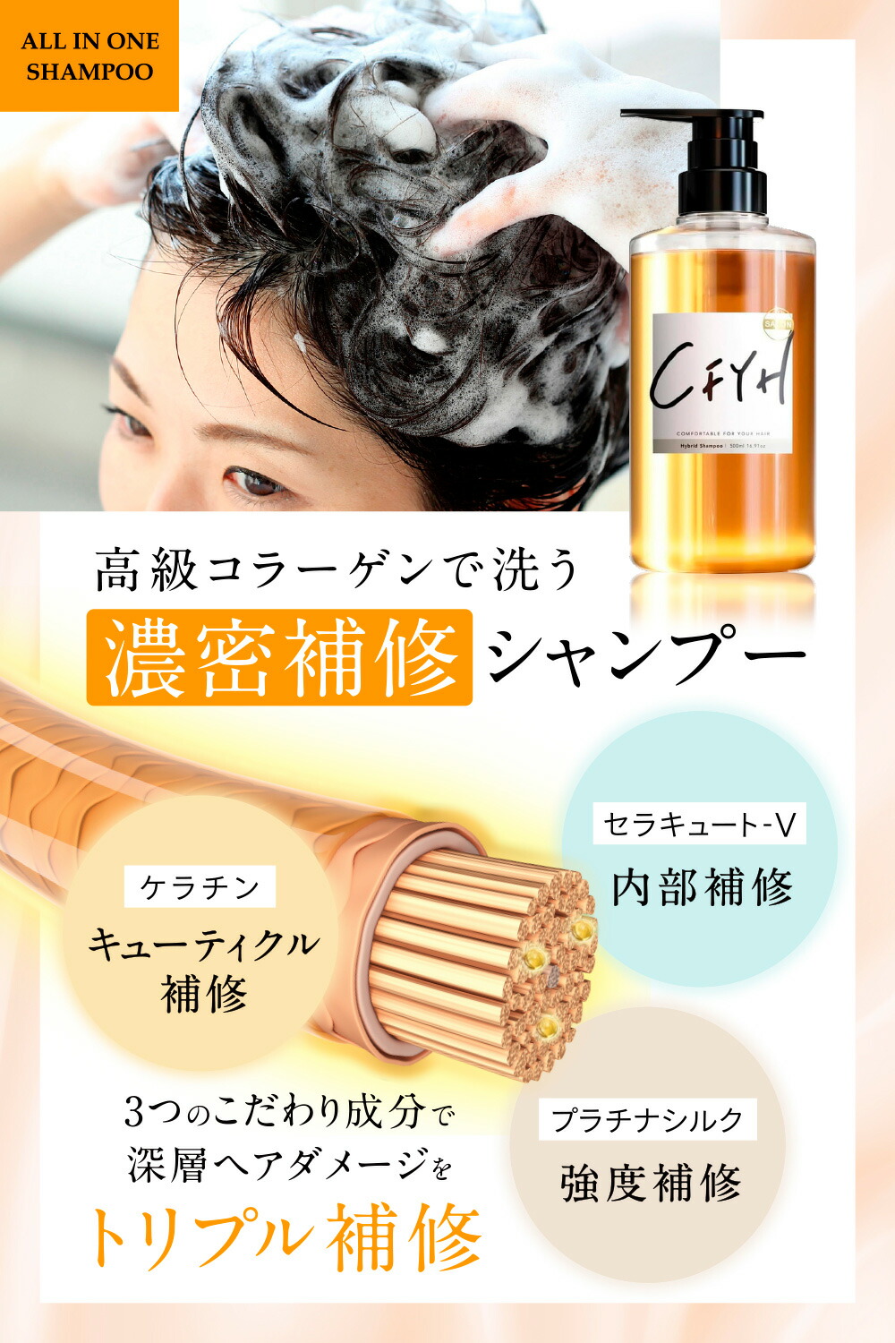 楽天市場】＼スーパーSALE 半額／ [セット] 髪質改善サロンCFYH