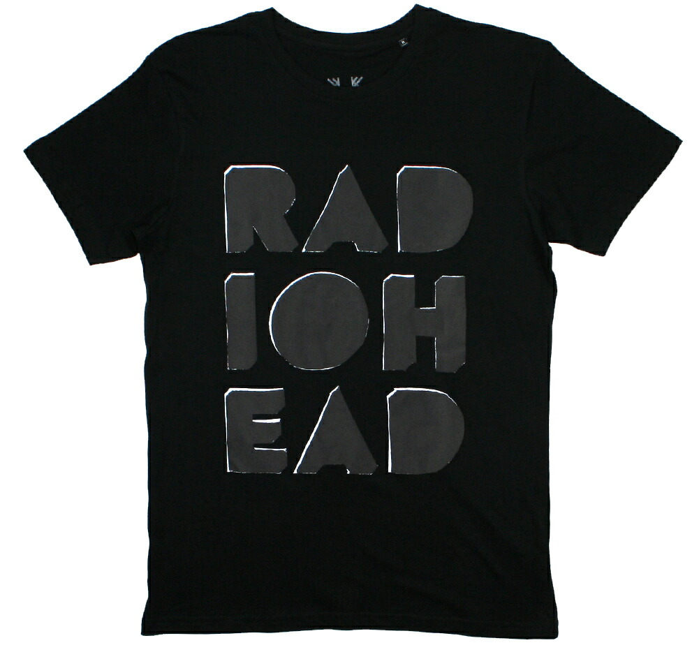 RADIOHEAD 刺繍レディオヘッド ゴールドししゅうTシャツ 黒 M