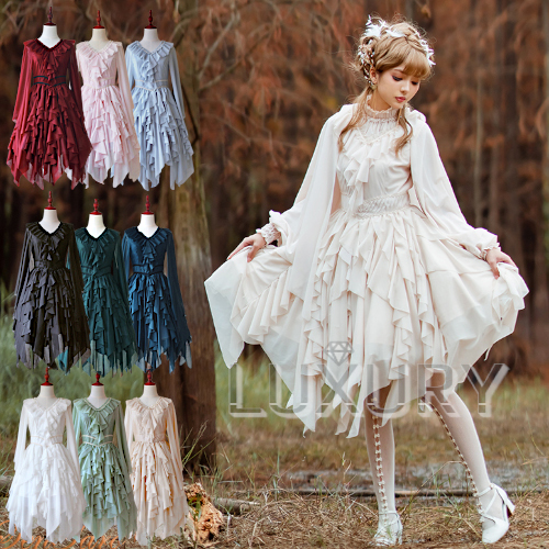 楽天市場】2way ジャンスカ 9色 JSK クラシカル クラロリ 姫ロリ