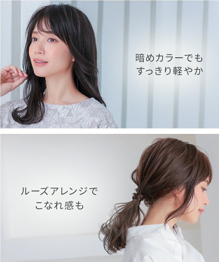 楽天市場】【返品保証あり】医療用ウィッグ ロング 人毛 MIX フル