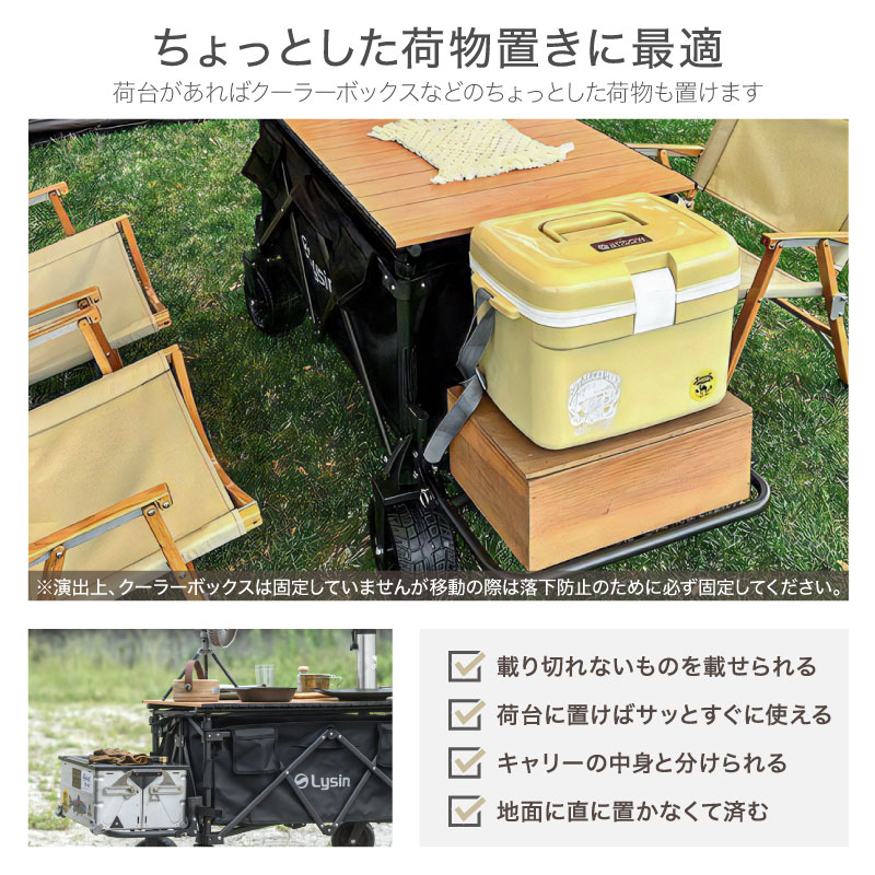 楽天市場】ライシン アウトドアワゴン Eシリーズ 1段タイプ 専用 リア