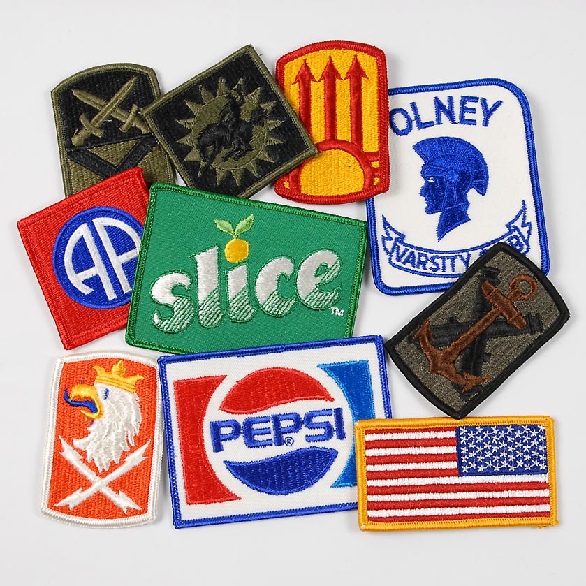 楽天市場】激安10枚セット ビンテージ スクエア 四角 アソートワッペン