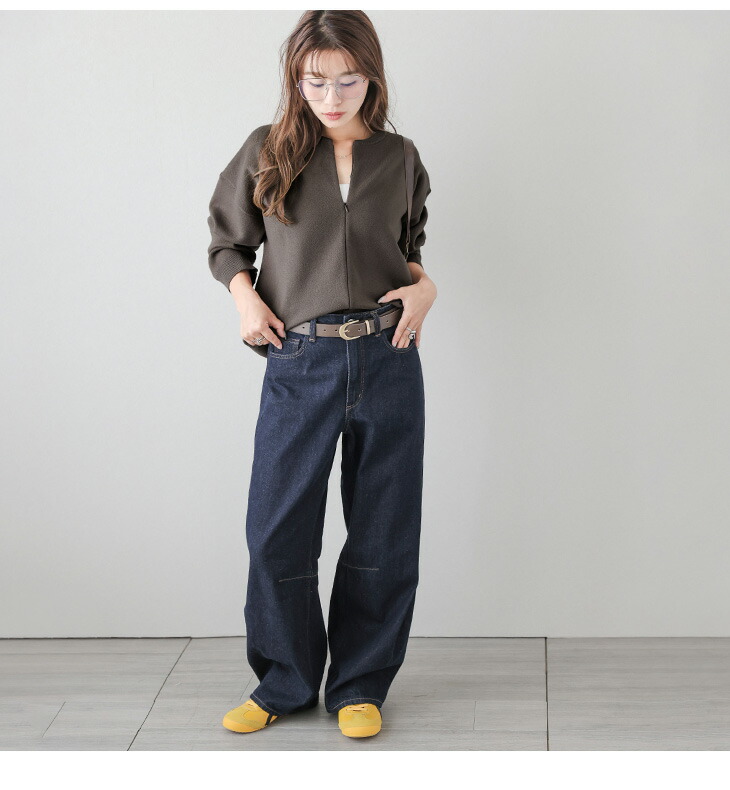 楽天市場】【半額クーポン対象】ニットトップス ハーフジップ ジップ