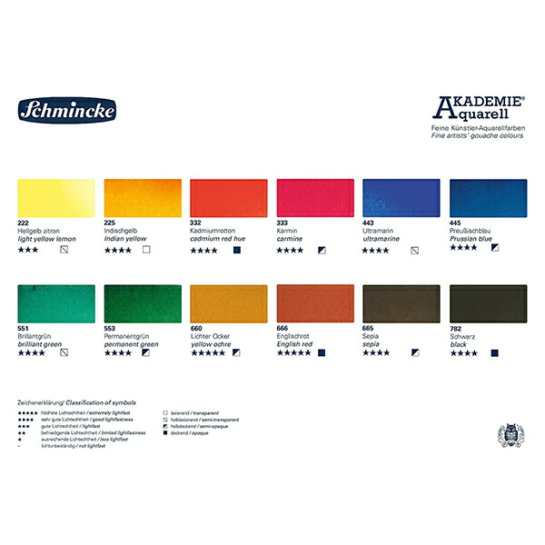 楽天市場】シュミンケ アカデミー ハーフパン12色セット 2面パレット