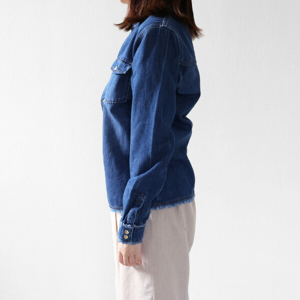楽天市場】Chloe クロエ Frayed Denim Shirts フレイド デニムシャツ