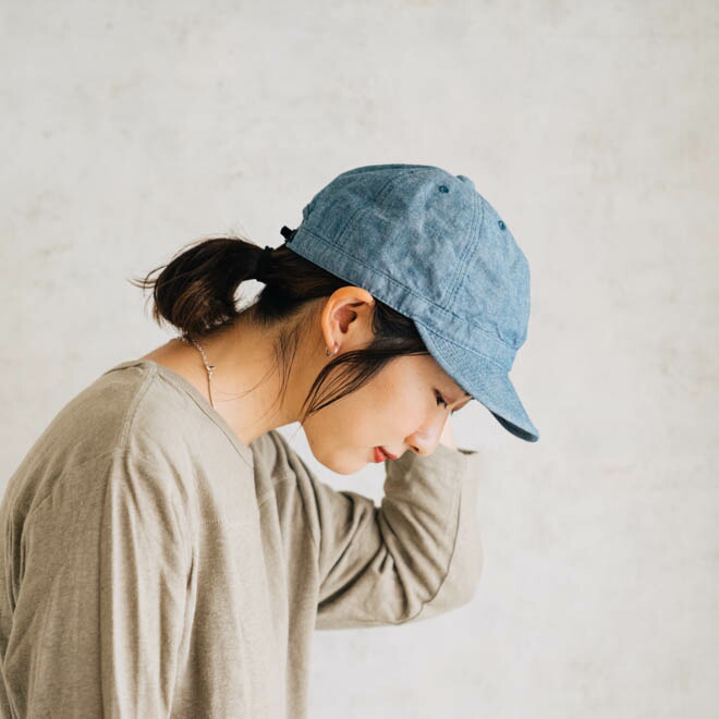 楽天市場】HIGHER ハイヤー CHAMBRAY WORK CAP シャンブレー ワーク