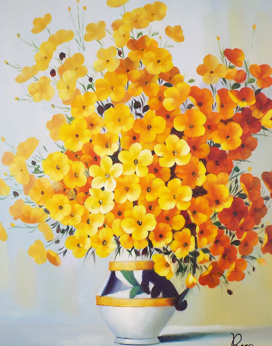 楽天市場】花の絵 絵画 油絵 アートパネル開業祝い 開院祝い「黄色い