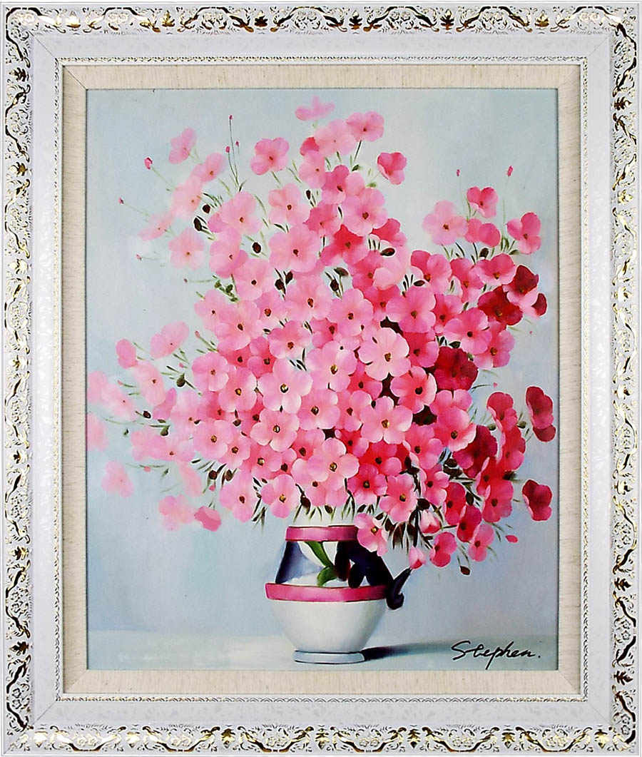 楽天市場】花の絵 絵画 油絵 アートパネル開業祝い 開院祝い「ピンクの