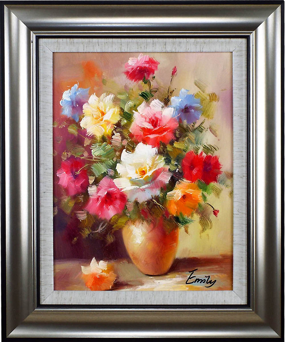 楽天市場】花の絵 絵画 油絵 アートパネル開業祝い 開院祝い「多彩な