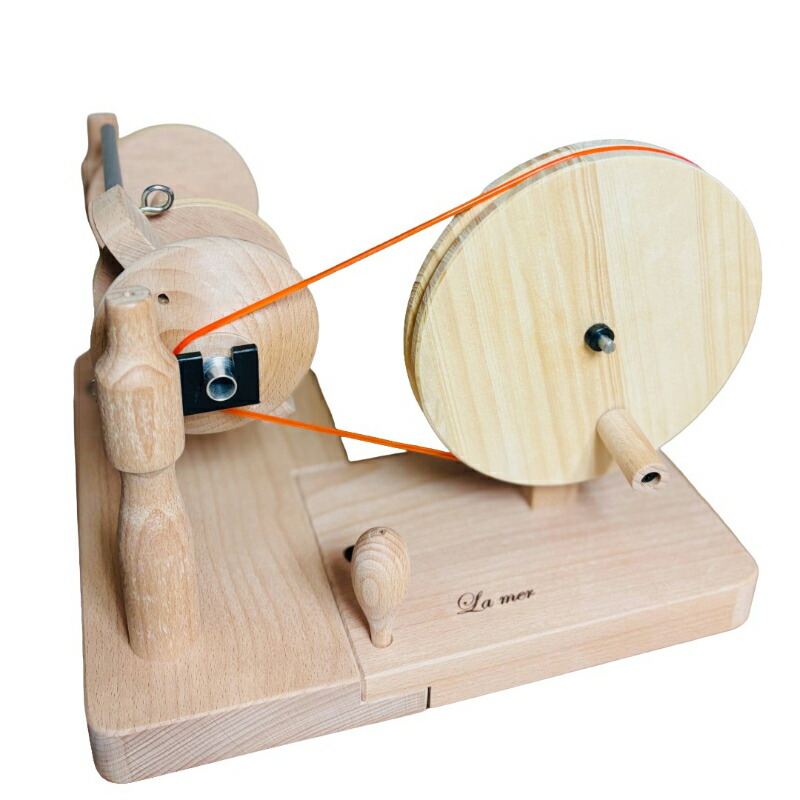 楽天市場】ラ・メール糸撚り機2 白木【撚り 卓上 手織り 織り機 織機