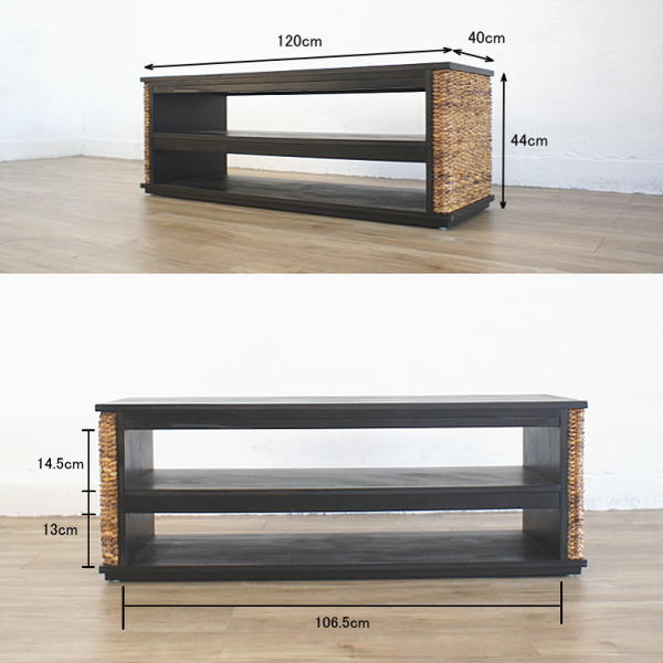 楽天市場】アジアン家具 テレビ台 W642AT アジアン バナナリーフ