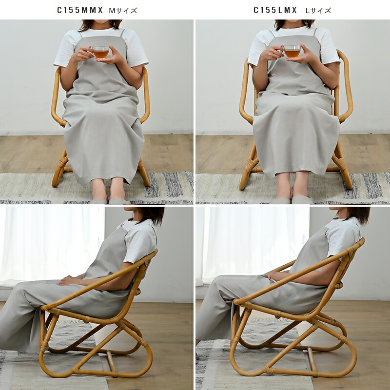 楽天市場】ラタンチェア Lサイズ 皮付きラタン アジアン パーソナル