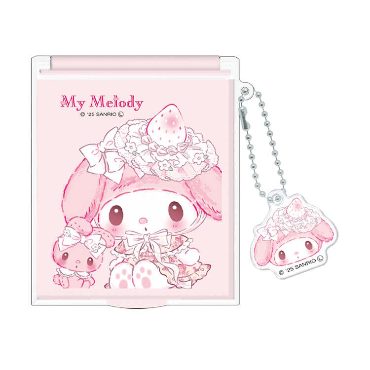 楽天市場】マイメロディ マスコット付きMサイズミラー 鏡 かがみ