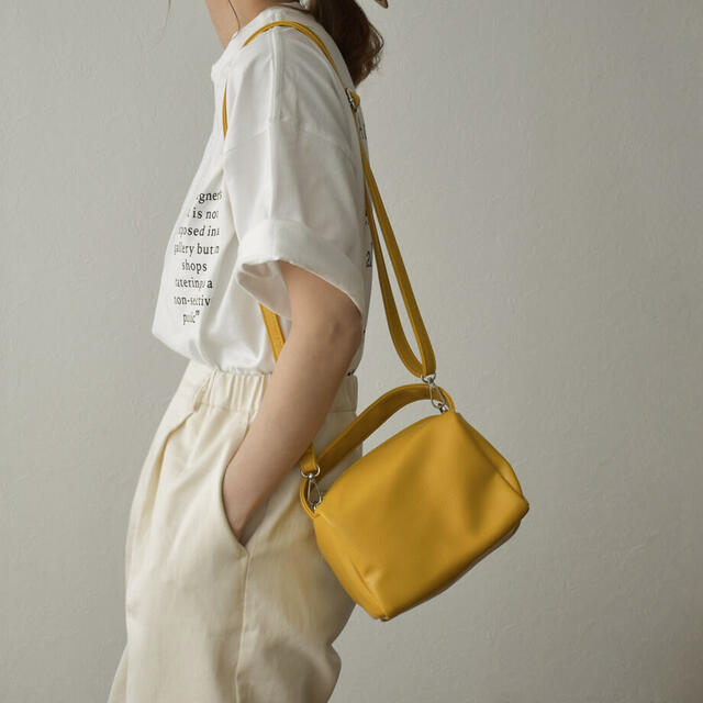 楽天市場】ミニボックス ショルダーバッグ グリーン/イエロー : THE