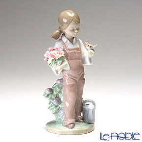 楽天市場】【2/25限定 P10倍】リヤドロ 小鳥と話す少女 05217 リアドロ