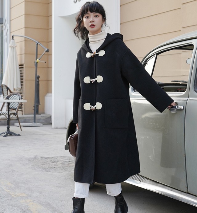 楽天市場】ダッフルコート レディース アウター ロング フード付き