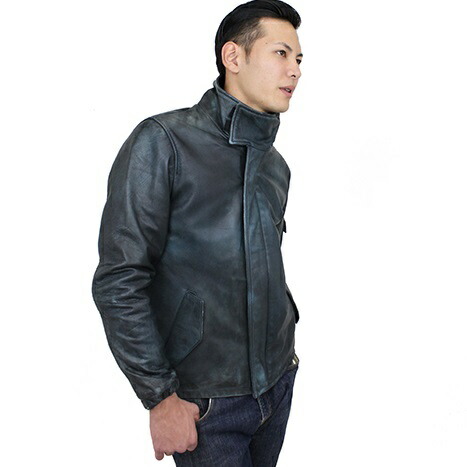 楽天市場】革ジャン M-65タイプ 山羊革 防寒 防風 温かい バイク