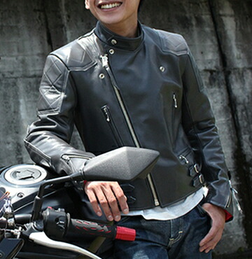 楽天市場】革ジャン ダブルライダースジャケット ライダース