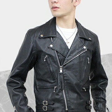 楽天市場】メッシュダブルライダース ヨーロッパタイプ（水牛革）XS~7L