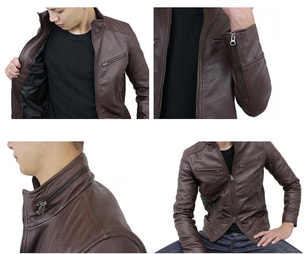 楽天市場】ラム革 シングルライダース ジャケット S〜5L(Mサイズ L