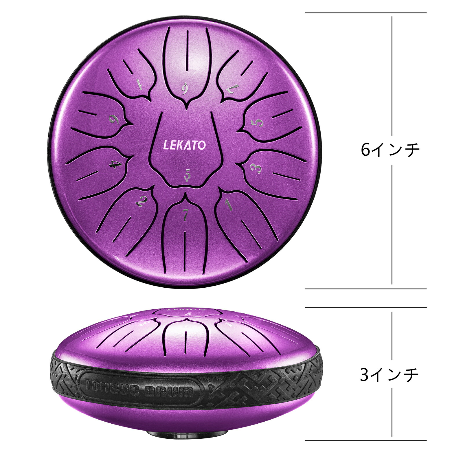楽天市場】【楽天1位】LEKATO ミニタングドラム スリットドラム 6
