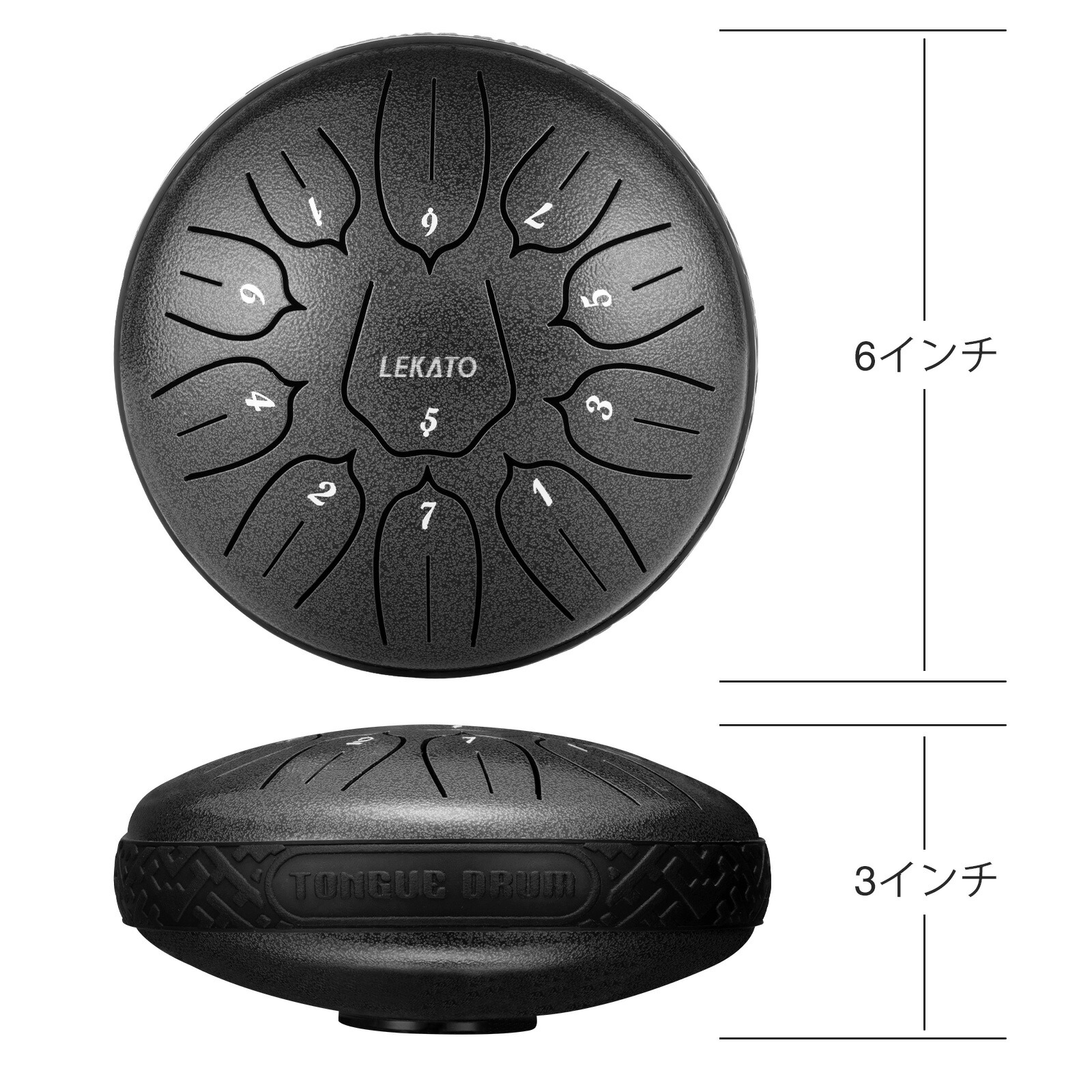 楽天市場】【楽天1位】LEKATO ミニタングドラム スリットドラム 6