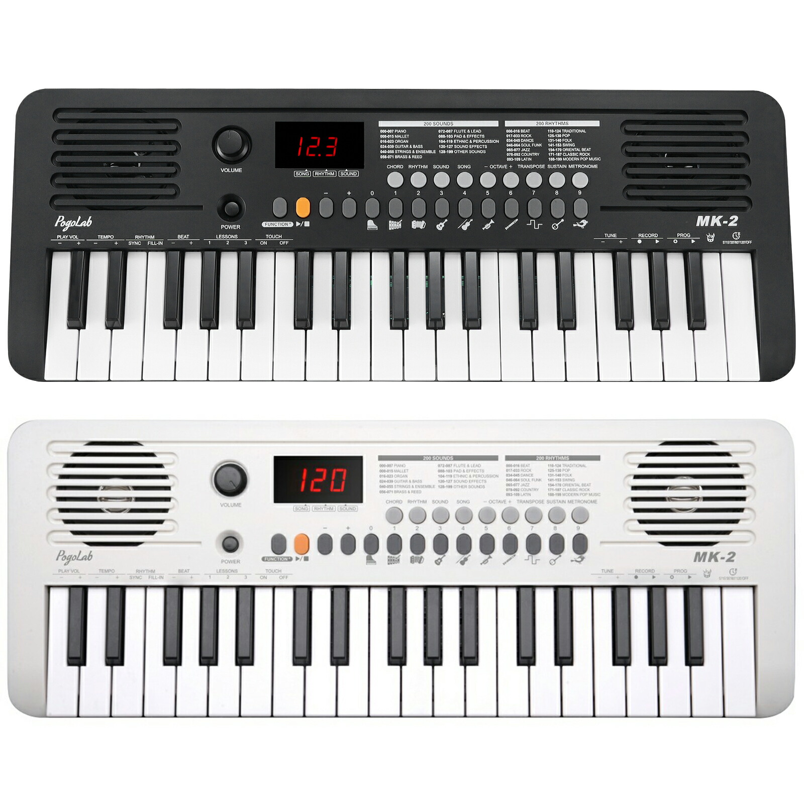 楽天市場】【SALE！】電子ピアノ 37鍵盤 セットミニキーボード 電子