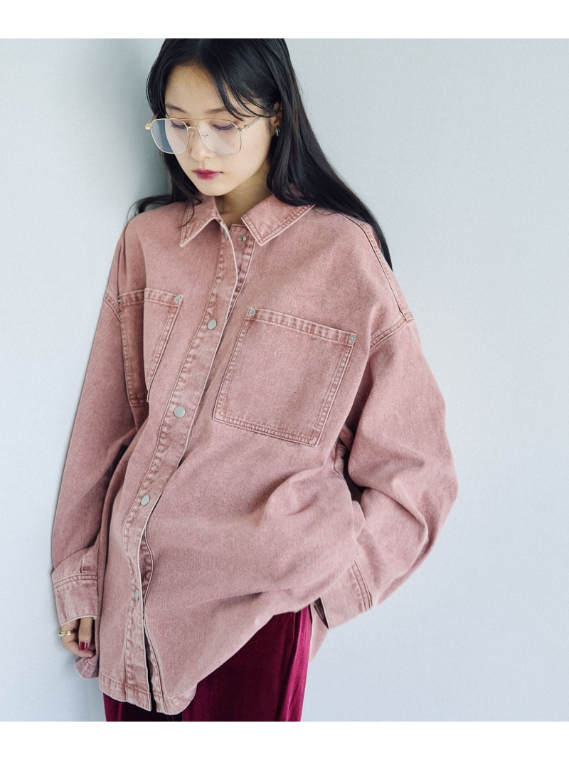 楽天市場】【SALE／30%OFF】フリンジパッチ/BIGデニムシャツ LEPSIM