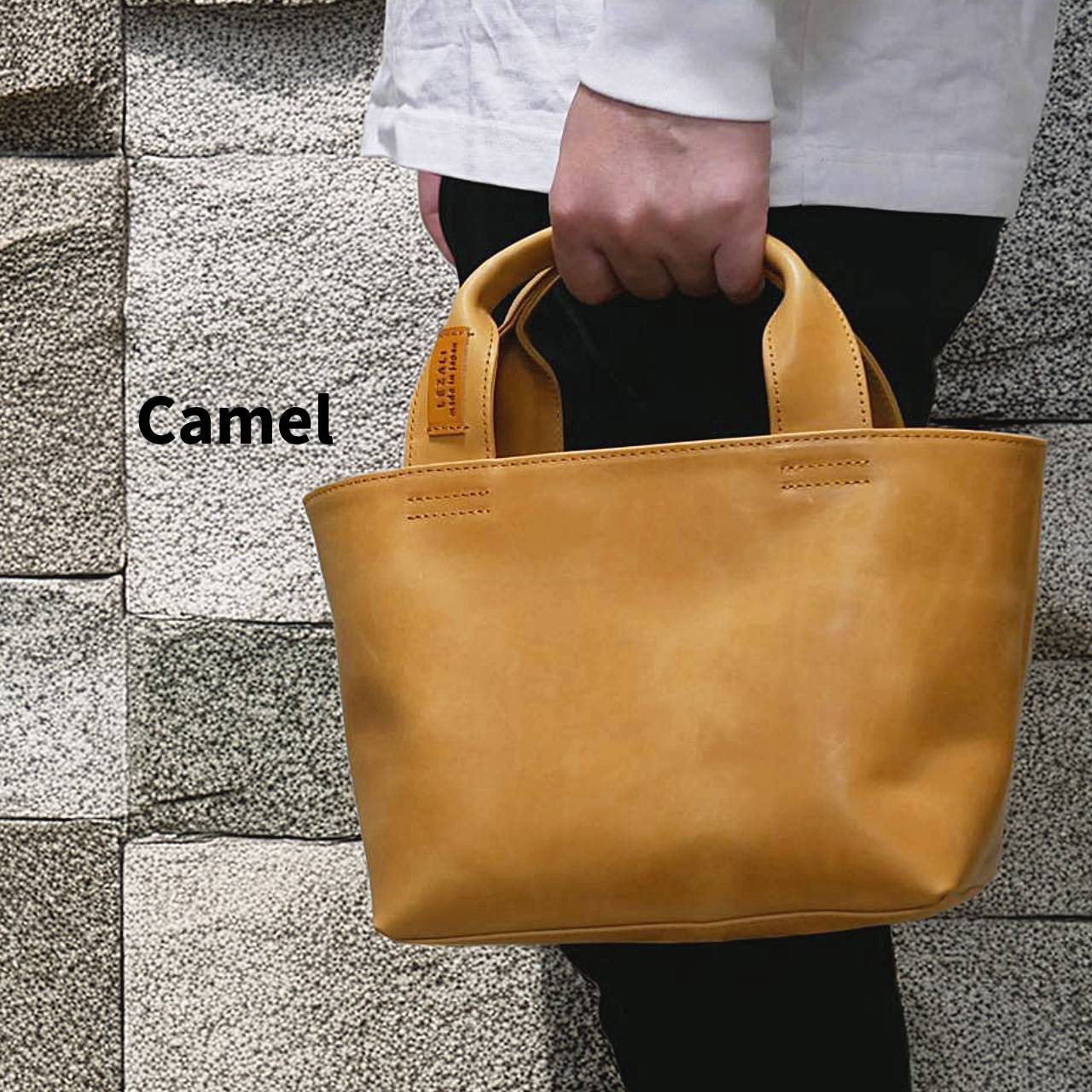 楽天市場】ミニトートバッグ ランチトート 本革 プルアップレザー 男女