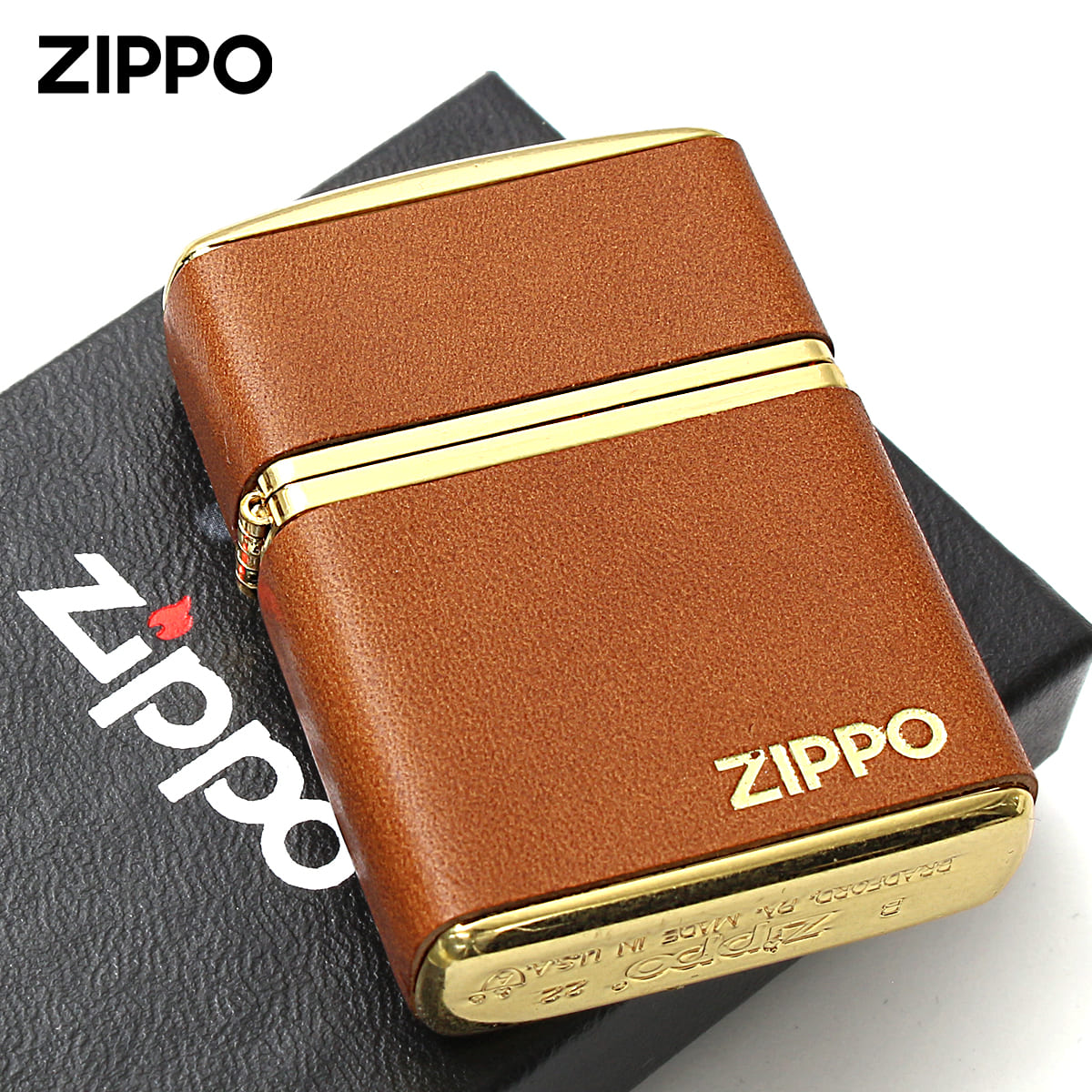 楽天市場】Zippo ジッポライター アーマー 革巻き 牛革 ジッポ ロゴ