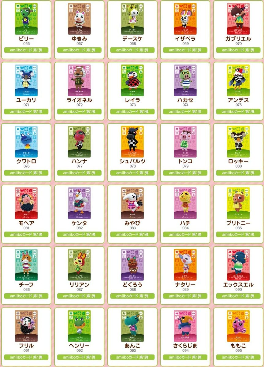 楽天市場】どうぶつの森amiiboカード 第1弾 (5パックセット)+amiibo