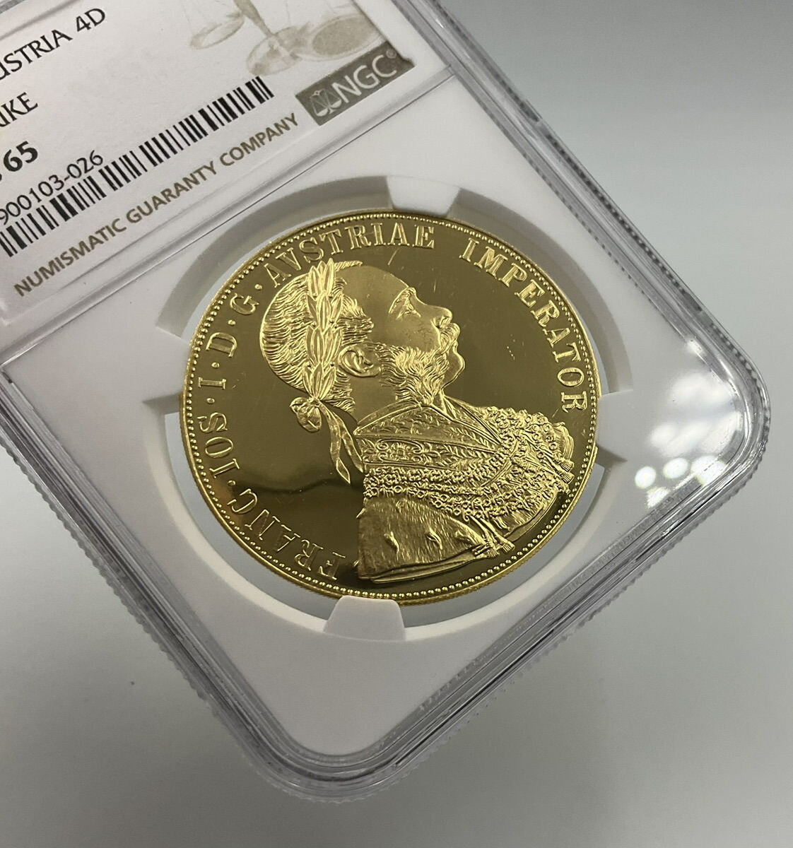 楽天市場】1915年 オーストリア フランツ・ヨーゼフ1世 4ダカット