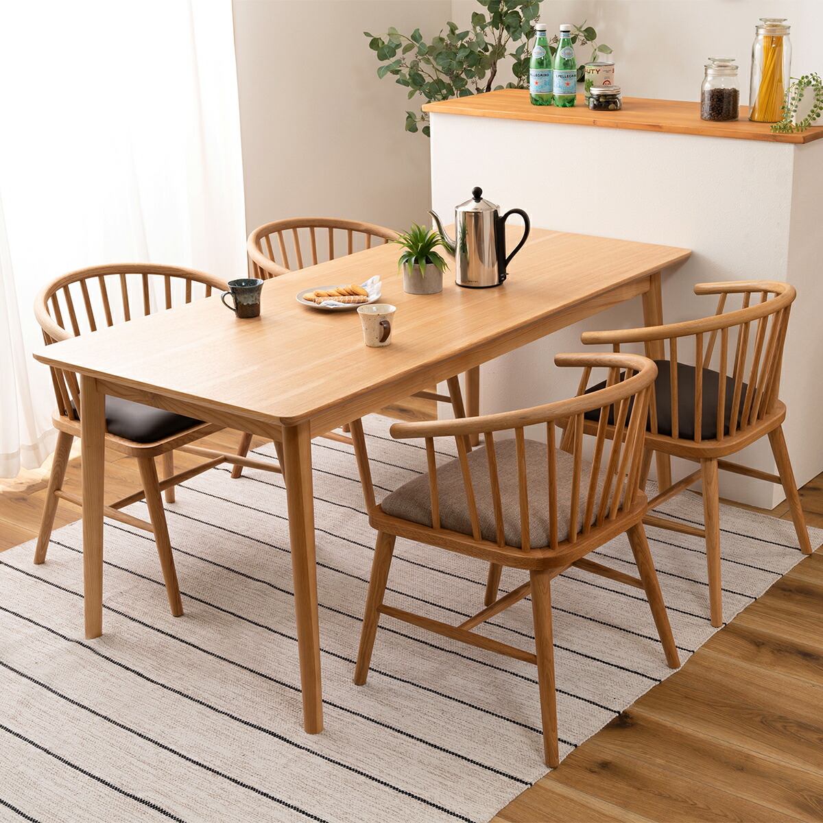 楽天市場】【先着半額クーポン】ダイニングチェア 肘掛け付き