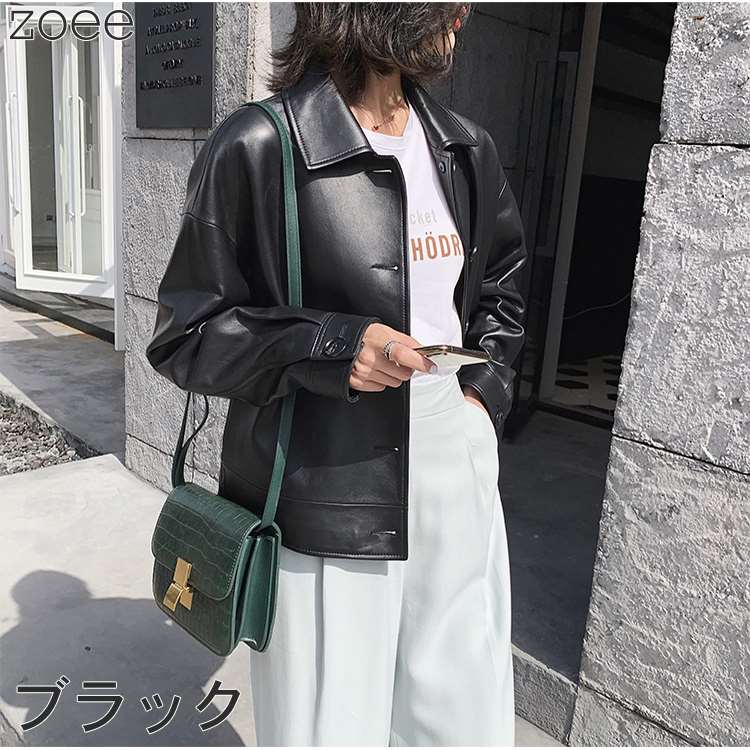 楽天市場】ラムレザージャケット レディース アウター ライダース