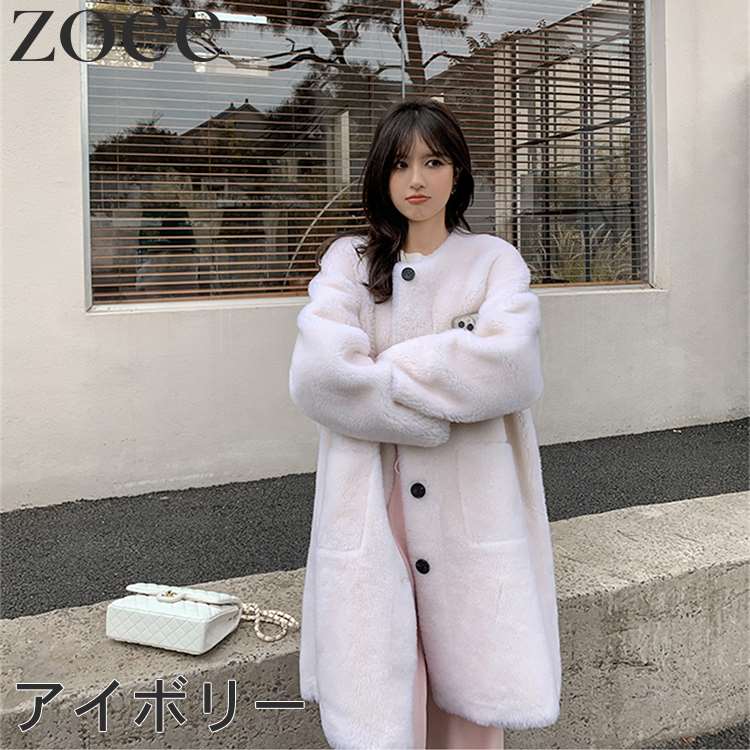 楽天市場】ノーカラーウールコート ウール100% レディース 秋冬