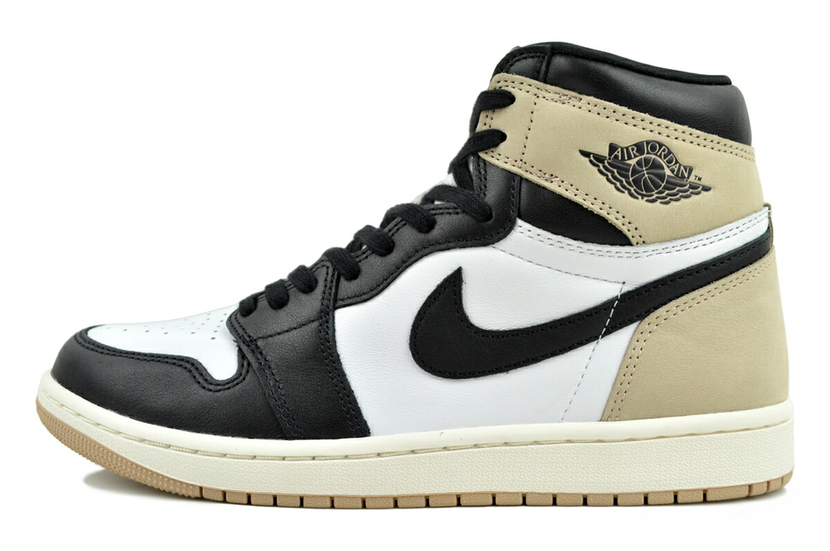 楽天市場】NIKE WMNS AIR JORDAN 1 RETRO HI OG LATTE black/legend md