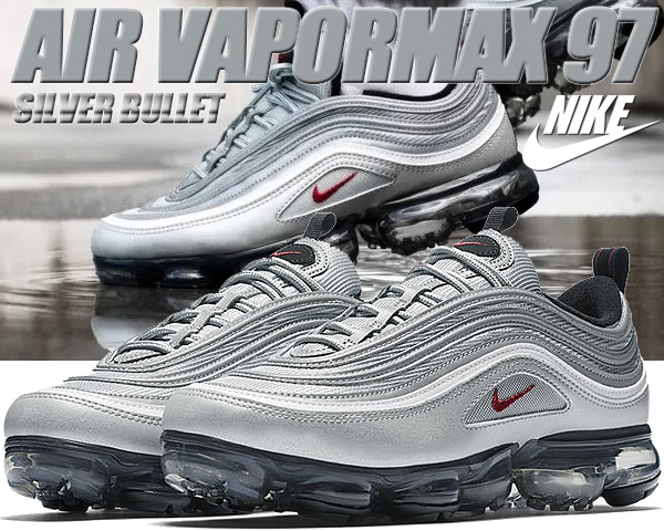 楽天市場】NIKE AIR VAPORMAX 97 metallic silver/varsity red