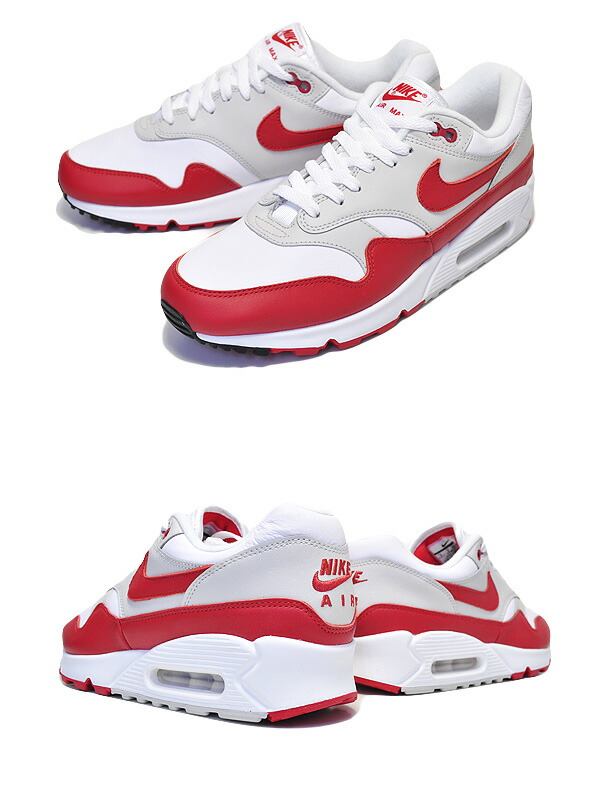 楽天市場】NIKE AIR MAX 90/1 white/university red 【ナイキ エア