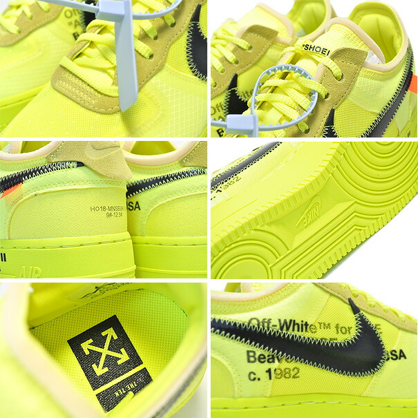 楽天市場】THE 10 : NIKE AIR FORCE 1 LOW OFF-WHITE volt/black-volt
