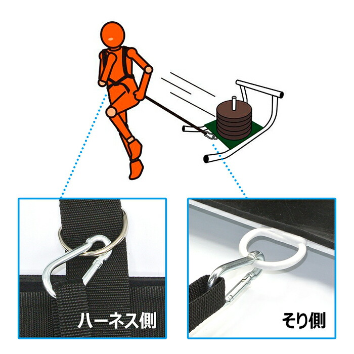 楽天市場】トレーニング用 そり スレッド ハーネス付 LINDSPORTS
