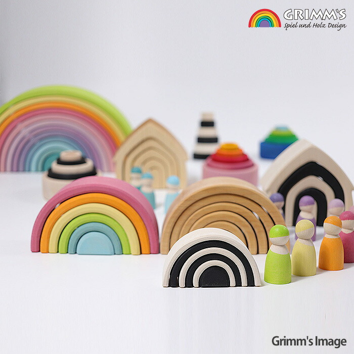 楽天市場】【Grimm's：グリムス】アーチレインボー：パステル大 : り