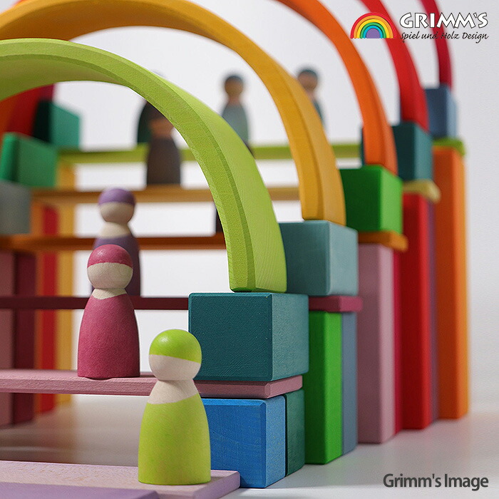 楽天市場】【Grimm's：グリムス】アーチレインボー：パステル大 : り