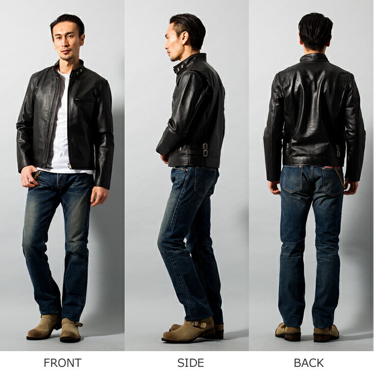 楽天市場】【30%OFFクーポン】Horn Works 本革 シングルライダース