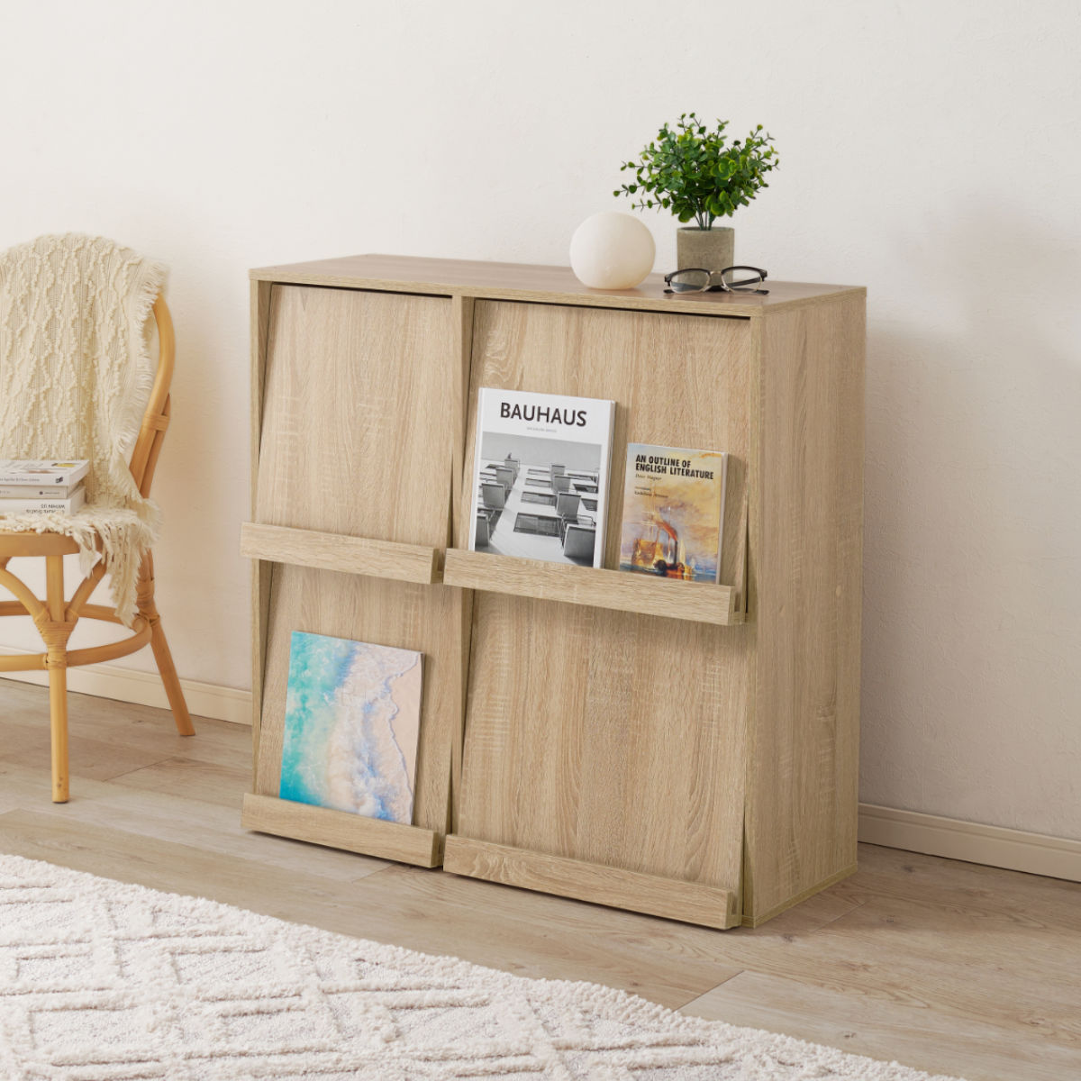 楽天市場】フラップ ディスプレイラック 幅85cm 2列2段 連結可能