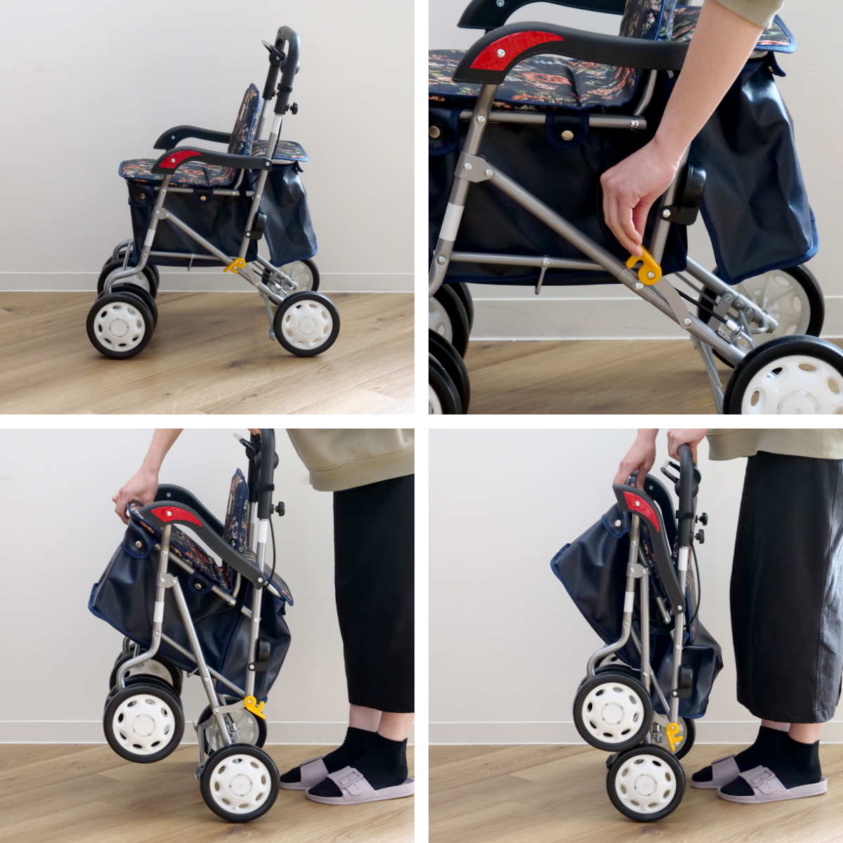 楽天市場】シルバーカー ノーブル 軽量 コンパクト 座れる おしゃれ