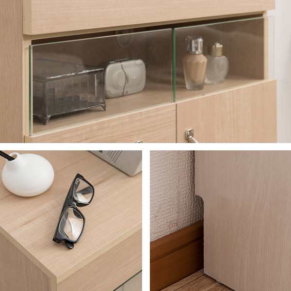 楽天市場】電話台 FAX台 幅60cm ルーター収納 キャビネット ナチュラル