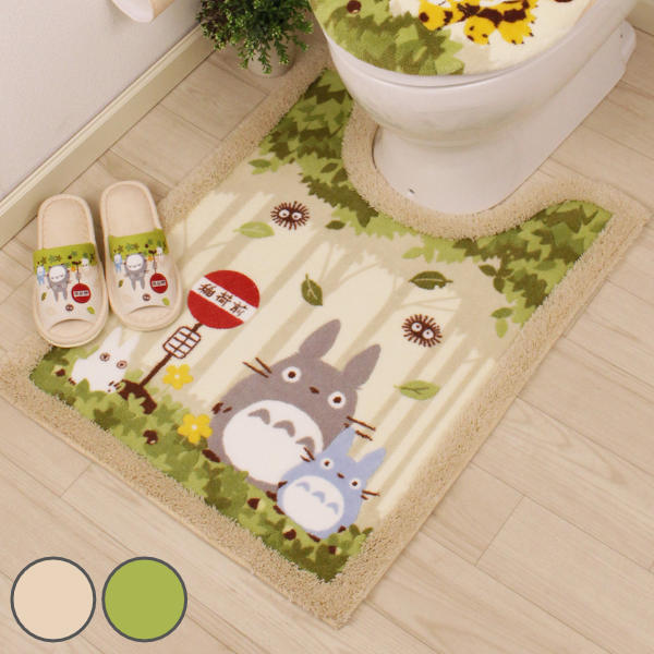 楽天市場】トイレマット 80×60cm となりのトトロ なかま トイレ マット