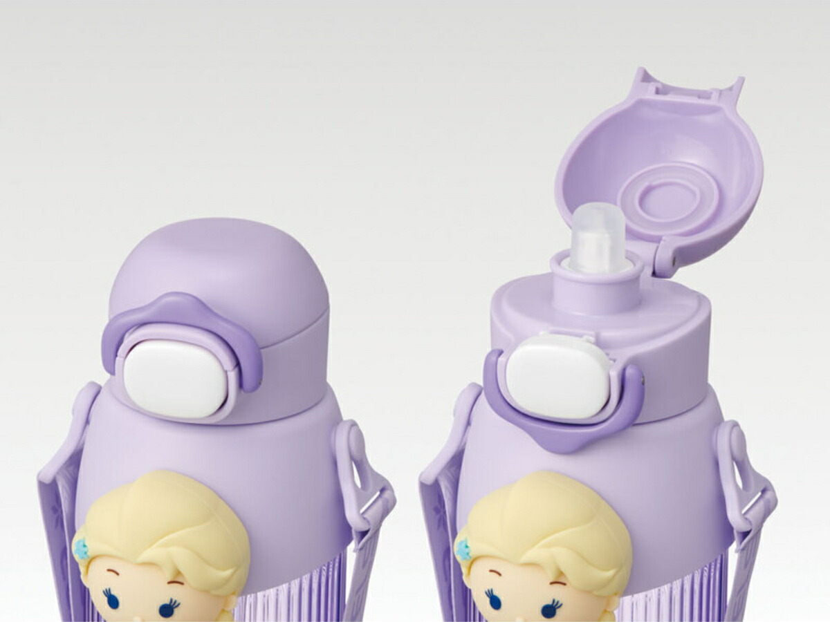 楽天市場】水筒 590ml マスコットストローボトル ツムツムエルサ