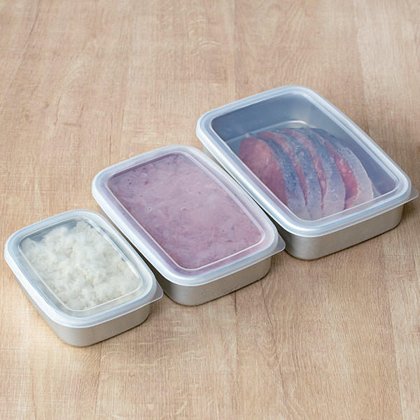 楽天市場】保存容器 アルミ製 急速冷凍 500ml Sサイズ （ ストッカー