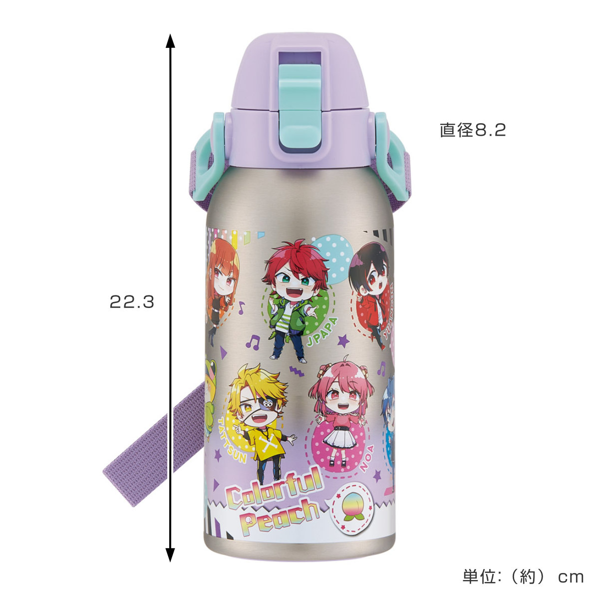 楽天市場】水筒 600ml ダイレクトボトル カラフルピーチ25 （ カラピチ